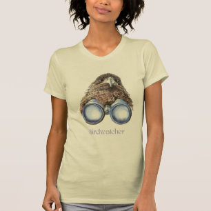 Fågelskådare Hawk Bird vaktar dig Humor Tee