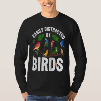 Fågelskådare Lättdistraherad av Birds Crazy Birde T Shirt