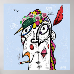 Fågelskådare Poster