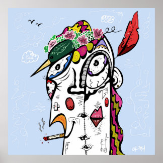 Fågelskådare Poster