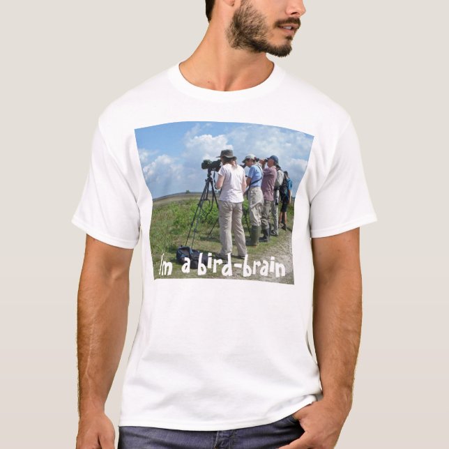 Fågelskådare skjorta tee shirt (Framsida)