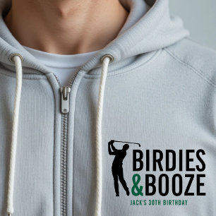 Fågelskådare & Sprit Vuxen Golfklubb Medlems Födel T Shirt