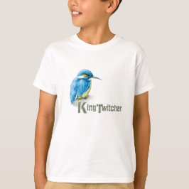 Fågelskådaren för Kingfisherkung Twitcher lurar Tee Shirt