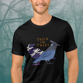 Fågelskådares Halloween Bus eller Tweet T Shirt