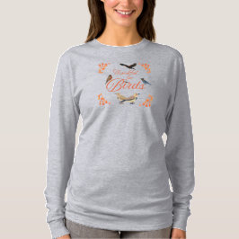 Fågelskådares tackdag tacksam för fåglar grå t shirt