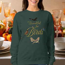 Fågelskådares tackdag tacksam för gråa fåglar t shirt