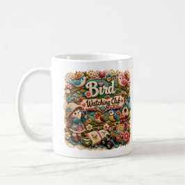 Fågelskådarklubb Mugg | Söt Fågelälskare Kaffe Mug