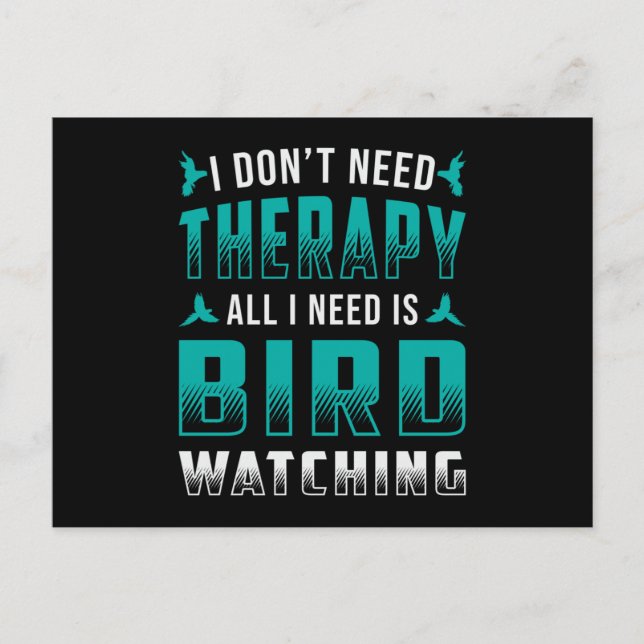 Fågelskådning Behandlingen behöver bara vara att m Vykort (Framsida)