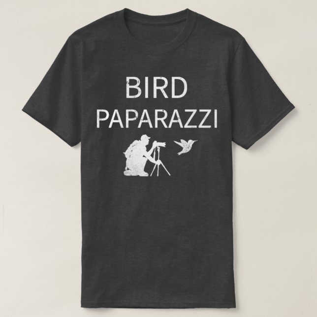 Fågelskådning Bird Paparazzi Bird Photography 2 T Shirt (Design framsida)