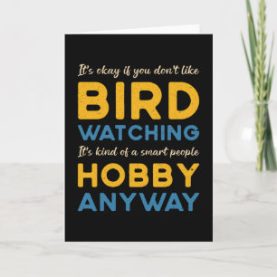 Fågelskådning Bird Watching Hobby ändå Watcher Kort