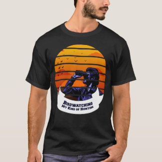 Fågelskådning Min Typ Av Jakt Vintage Present T Shirt