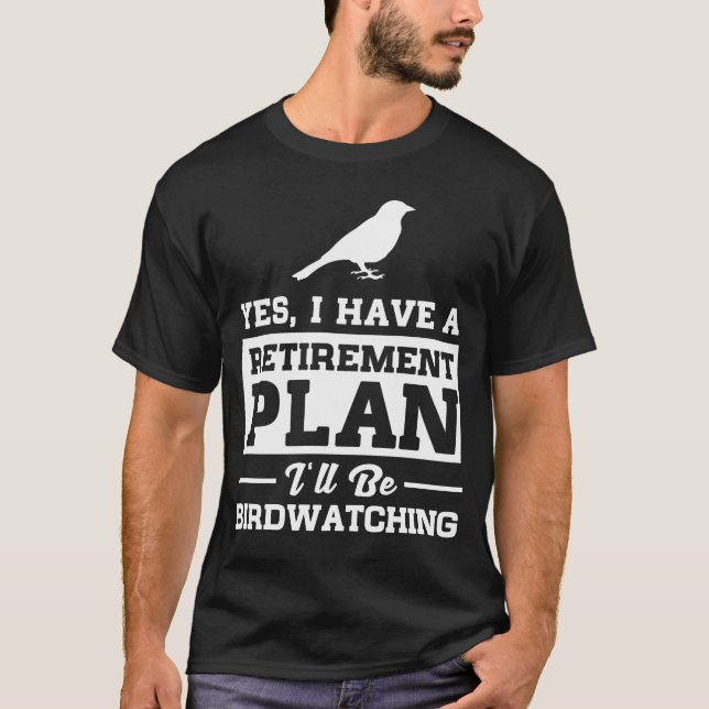 Fågelskådningpensionen planerar t shirt (Framsida)