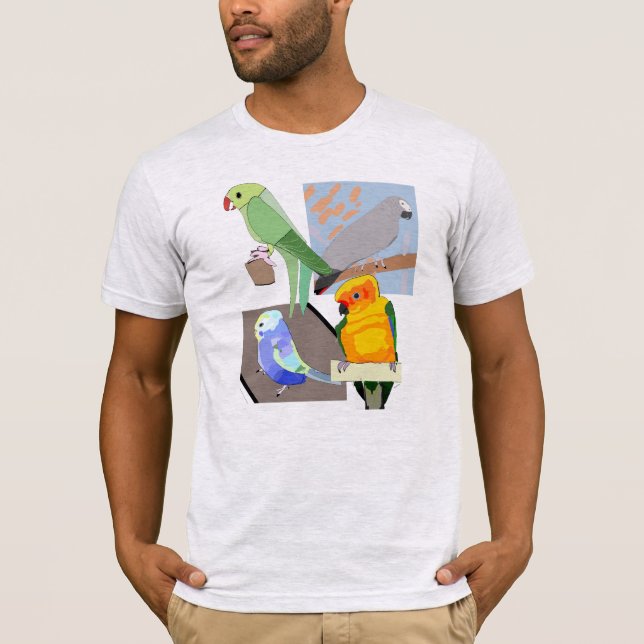 Fågelskjorta T Shirt (Framsida)