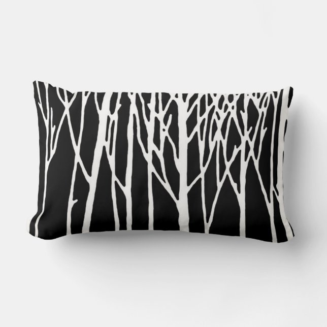 Fågelskog av Leslie Paprika Lumbarkudde (Framsida)