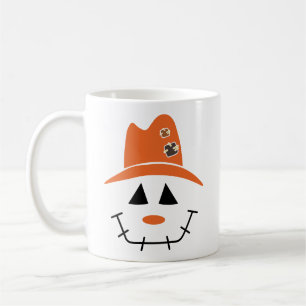 Fågelskrämma Ansikte Fall Coffee Mugg