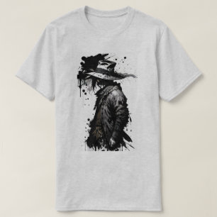 Fågelskrämma för penseldrag t shirt