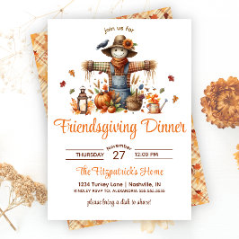 Fågelskrämma Friendsgiving förut Thanksgiving - mi Inbjudningar