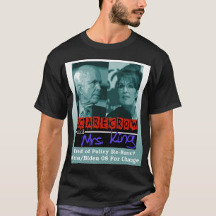 Fågelskrämma & Fru Göra till kung T Shirt