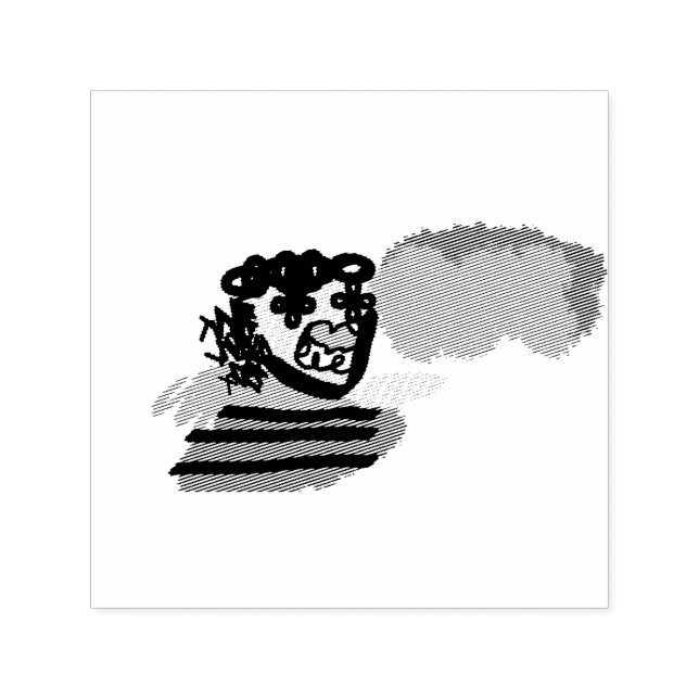 Fågelskrämma glädje självfärgande stämpel (Design)