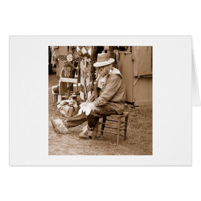 Fågelskrämma Hälsningskort (Framsidan Horizontal)