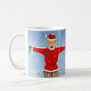 Fågelskrämma jul Mugg