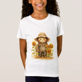 Fågelskrämma med solros t shirt