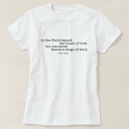 Fågelskrämma och tango-dikt t shirt