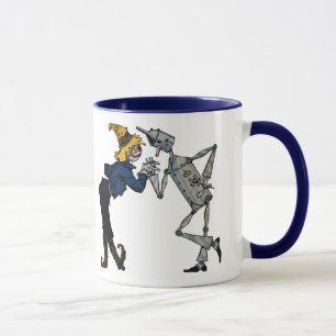 Fågelskrämma och Tin Man Ceramic Mugg