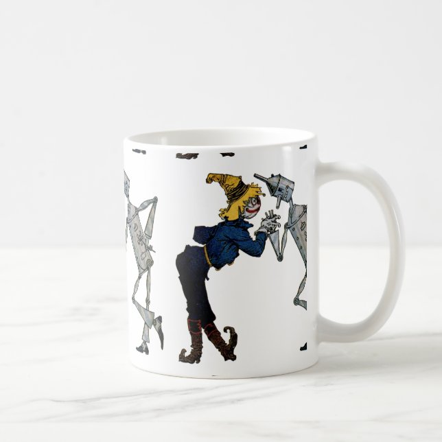 Fågelskrämma och Tin Man Kaffemugg (Höger)