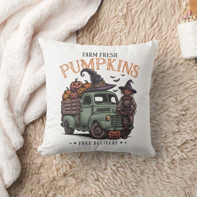 Fågelskrämma Pumpkins Farm Fresh Kudde (Filt)
