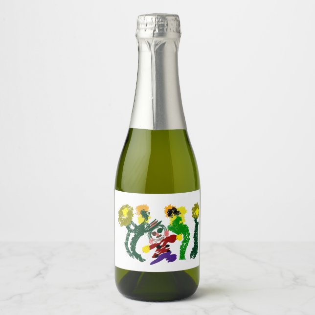 Fågelskrämma solrosor glädje (Framsida)