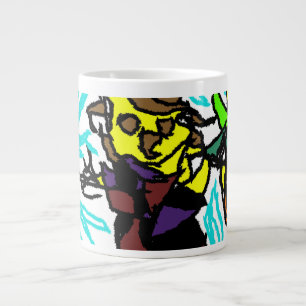 Fågelskrämma stil jumbo mugg
