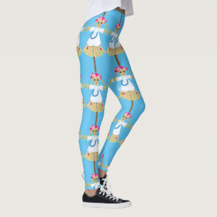 Fågelskrämman Cute Blonde Pigtails Leggings