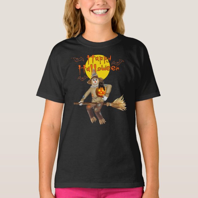 Fågelskrämman flyger högt t-shirt (Framsida)