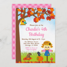 Fågelskrämman för hösten Fall Girl