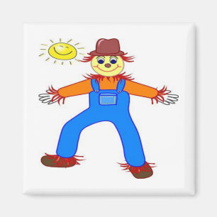 fågelskrämman "HAPPY HALLOWEEN" Magnet