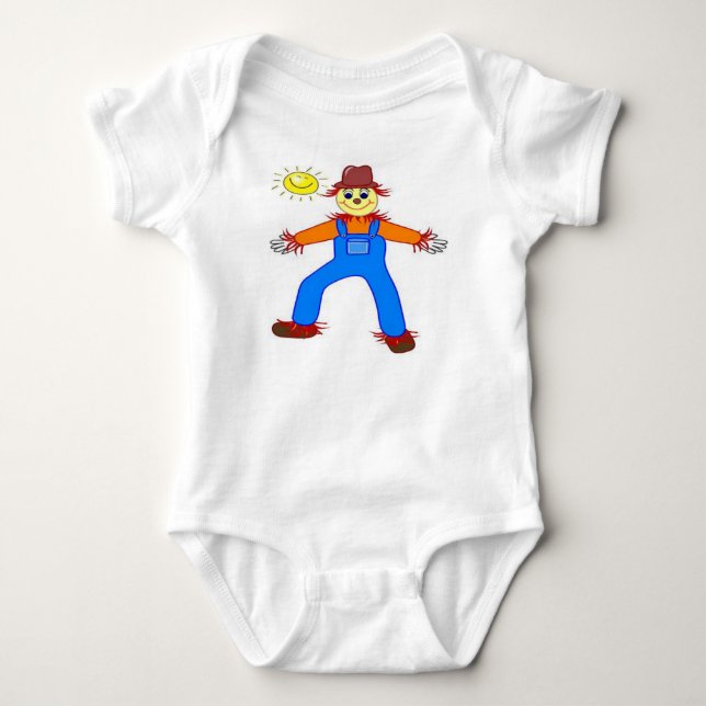 fågelskrämman "HAPPY HALLOWEEN" Tee (Framsida)