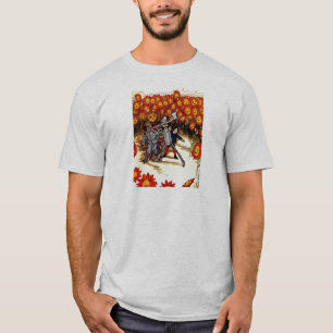 Fågelskrämman Oz Tin Woodman, antika Land T Shirt