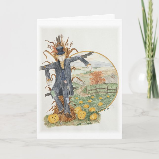 "Fågelskrämman" Tack Kort (Framsida)