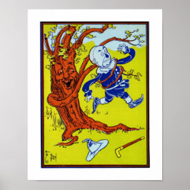 FÅGELSKRÄMMEL MÖTER KAMPANDE TRÄD POSTER