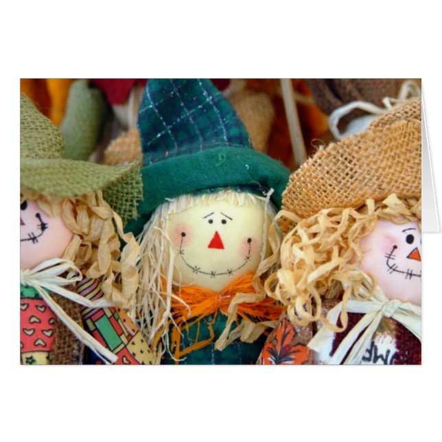 Fågelskrämmor Hälsningskort (Framsidan Horizontal)