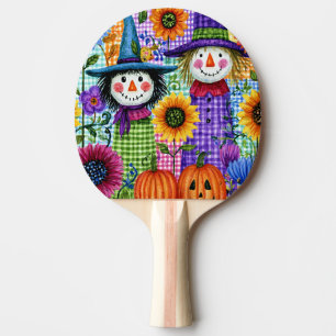 Fågelskrämmor och pumpor, Halloween, Pingisracket