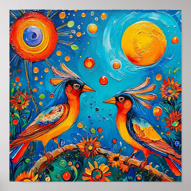 Fågelsmycke Poster (Framsidan)