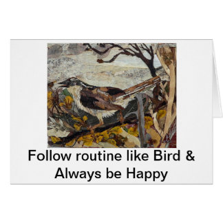 FågelSparrow Hälsningskort