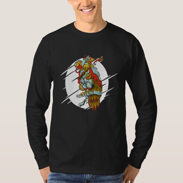 Fågelsteampunk Mekaniskt agel 1 T Shirt (Framsida)