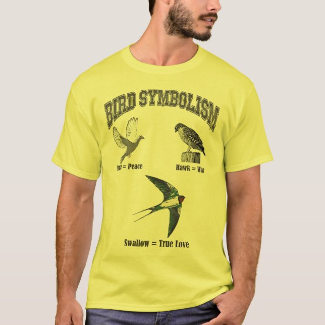 Fågelsymbolism T Shirt (Framsida)