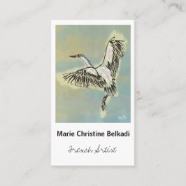 Fågeltackkort - konstnärlig visitkort