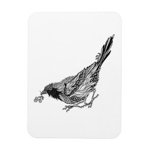 Fågeltatuering Magnet