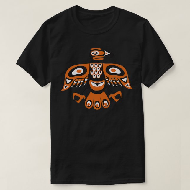 Fågeltotem stil t shirt (Design framsida)