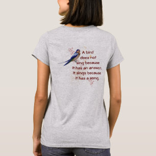 Fågeltröja Sjungan för - Kvinnor i Mode T-shirt